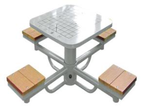 China outdoor fitness equipments WPC materials based chess desk-LK-Q01 factory