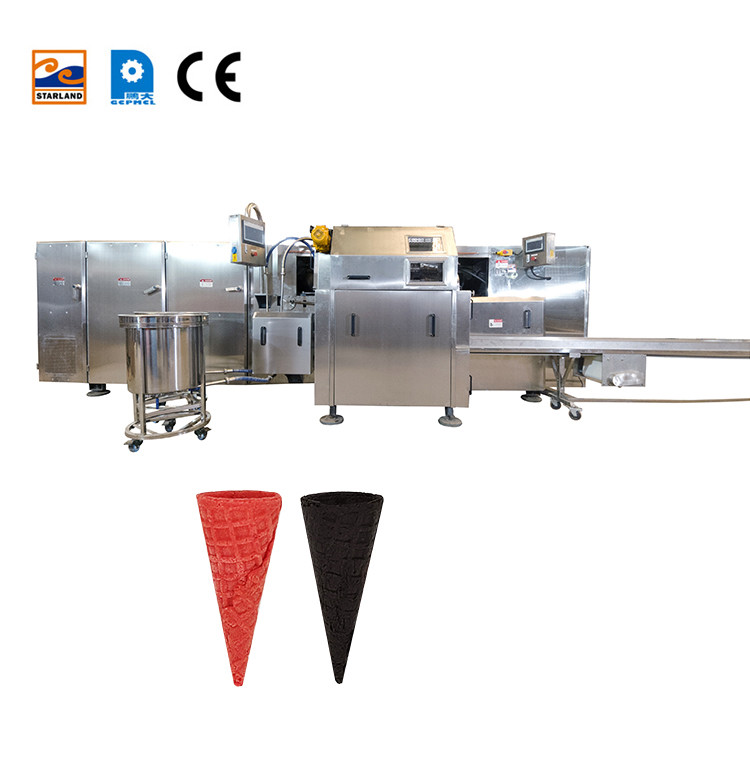 1.5hp Ice Cream Cone Making Machine Automatic Rolled Sugar Cone Baking Machine