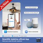 Popular Acrylic Blades LED Energy Saving Invisible Ceiling Fan 1stshine Metal