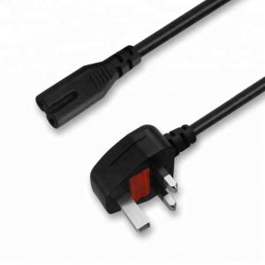 China UK Plug Universal Laptop 3 Pin Power Cable Cord Figure 8 C7 Standard factory