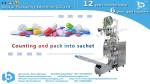 Capsules automatic counting packing in 3 side sealing sachet with easy tear