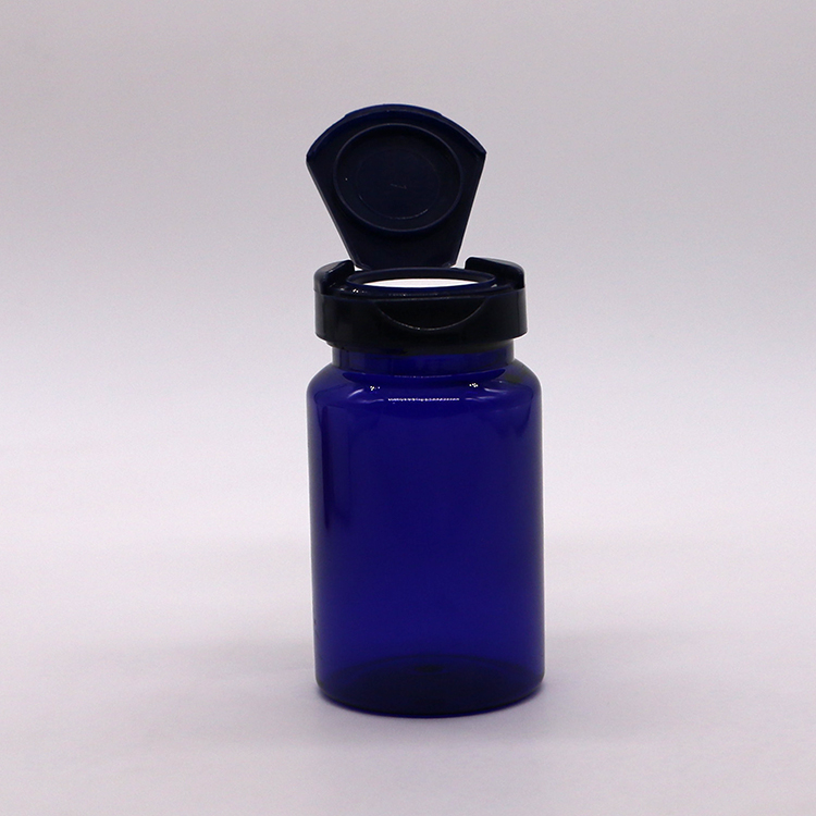 150ML PET Customize Color Capsule Bottle with Flip Top Cap Biodegradable Medicine Bottle