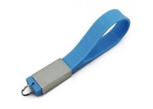China Factory supply customized logo 64G 3.0 blue color Wrist USB with tin box packing factory