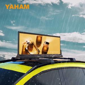 China SMD Taxi Roof LED Display 5000cd/Sqm P2.5 Full Color Car Roof Advertising Sign factory