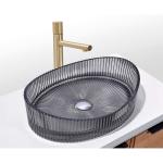 Modern Die Casting Glass Wash Basin countertop Mounted Glass Sink Bowl