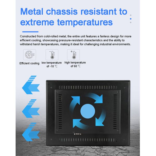 21.5 inch IP65 Waterproof Industrial Embedded Display Touch Screen Capacitive Resistance Mini PC Fanless HD LCD Screen