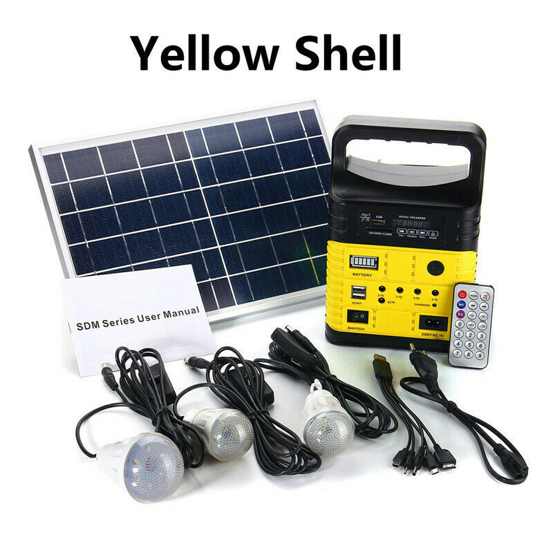 Solar FM Radio Solar Kit off Grid Solar System 10W Solar Home Light Kit Global Sunrise Lights