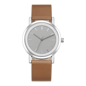 China Women High Accuracy Quartz Watches 12 Month Guarantee With Brown Leather Band factory