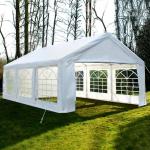 Heavy duty 4 x 8 m white PVC wedding party tents, event tents