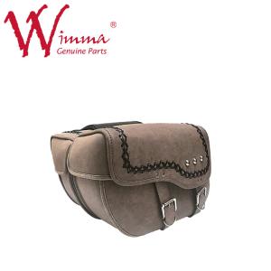 China Racing Motorcycle Side Saddle Bag PU Leather For Parts Accesories factory