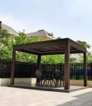 Aluminum 4x3m Outdoor Waterproof Pergola Sun Louver Roof Shutter Pergola Parts