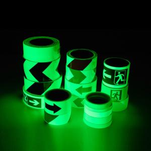 China Printable Green Photoluminescent Film Glow in the Dark Tape Luminous Film for Warning factory