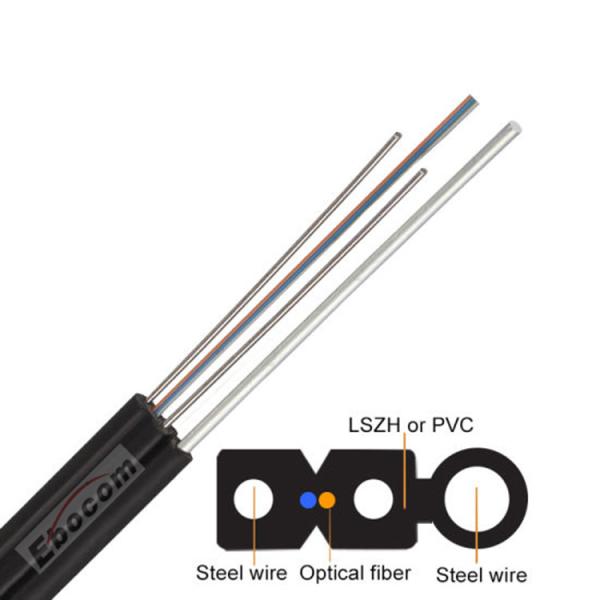 FTTH Drop Cable With 0.8 1.0 0.4 Steel Wire Or FRP Strength Member LSZH Sheath 1