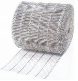 China Food industrial Flat Flex Wire Extruded Steel Mesh Conveyor Belt For Bread Baking factory