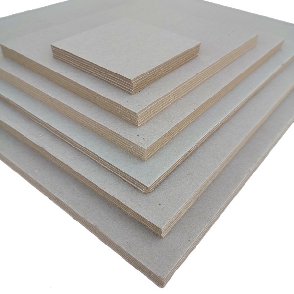 China Recyclable Grey Cardboard Sheets 0.5mm~4mm Grey Chipboard Wholesale factory