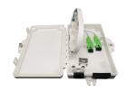 All Mounting Light Gray FTTH fiber optic box For 2pcs SC SX Or LC DX Adapter
