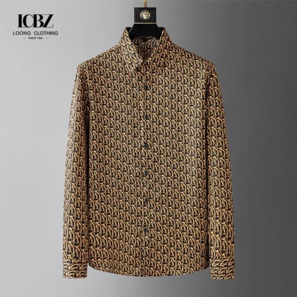 Autumn Casual Fashion Long Sleeves Customized Oversized Shirt Logo Print for