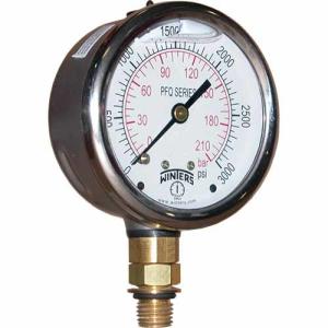 China 80mm Brass Liquid Filled Pressure Gauge With EN 837-1 Oil Pressure Gauge factory