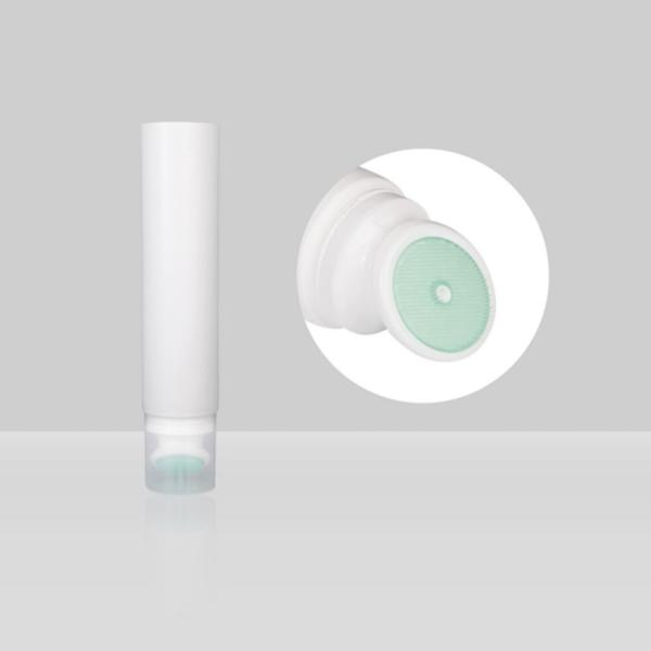 Soft Custom Cosmetic Tubes D50mm Cleansing Tube Silicone Head Plastic Round