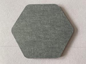 China 20mm Lightweight PET Felt acoustic hexagon panels Various Colors High Sound Absorption factory