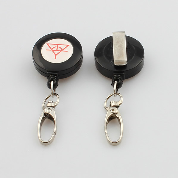 Retractable id badge holder lanyards Corporate gifts and promotion Retractable Printed Key Flexible badge lanyard