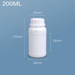 HDPE Plastic Material Round Fluorinated Bottle For Laundry Detergent Liquid OEM