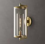 Inner Cylindrical Shade K9 Glass Ornamental Wall Sconces Bronze Finish