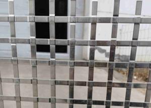China 2mm Hole 7mm X 1mm Flat Wire Woven Mesh SS304 For Interior Exterior ety factory