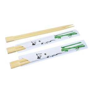 China Sustainable Dining Disposable Bamboo Chopsticks Custom Wrapped Restaurant factory