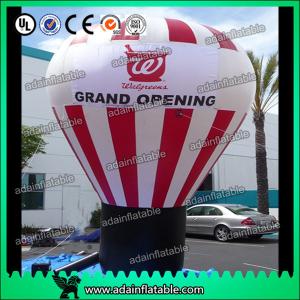 China White And Red Event Inflatable Balloon , Party Inflatable Ball factory