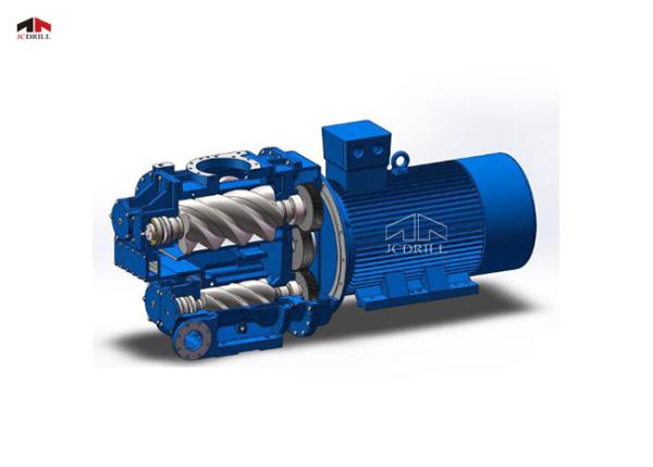 Small Low Pressure Portable Rotary Screw Air Compressors Mounted One Two Wheel