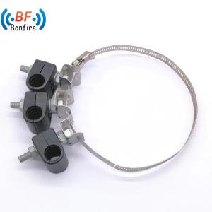 China Cable Aerial Strain Clamp for Overhead Line Dead End Clip in Black Color factory