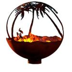 Wood Burning Steel Outdoor Fire Pit Depth60cm/80cm/100cm/Custom