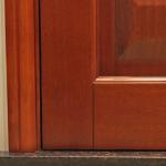 Modern Composite HDF Teak Wood Bedroom Door Design Eco Friendly 88cm Width