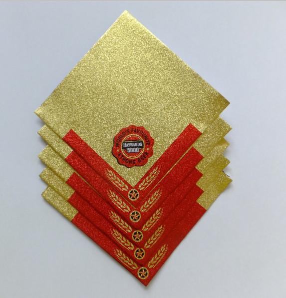 Self adhesive aluminium foil beer label beer bottle neck aluminium labels