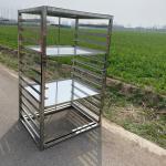 Square Commercial Bakery Stainless Steel Tray Rack Trolley With Customizable