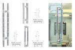 WL-1012 high grade SUS304 Stainless Steel entry door handles set L300 Round