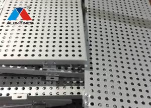 China Exterior Decorative Aluminium Perforated Panel For Metro Station Hotel Airport factory