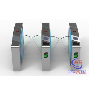 China Biometric Recognition DC24V Flap Barrier Gate For Subway Station on sale
