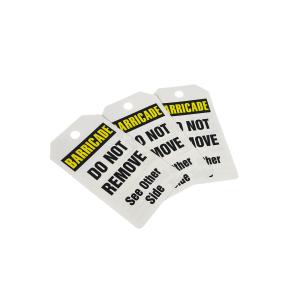 China Custom Plastic Indicating Tag PVC Waterproof Safety Tag factory