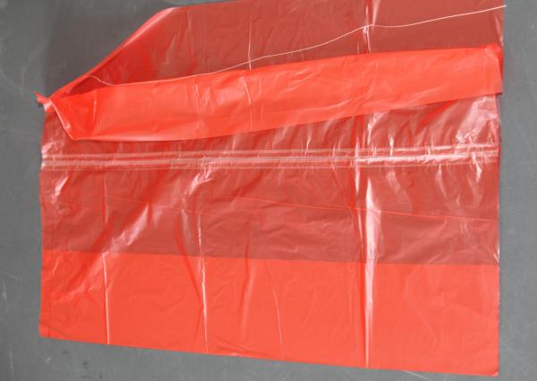 Plastic Water Soluble Dissolvable Washing Bags / Disposable Laundry Bags Red