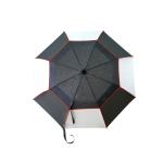 190T Nylon Double Layers Windproof Golf Umbrella 59 Inch Large Arc