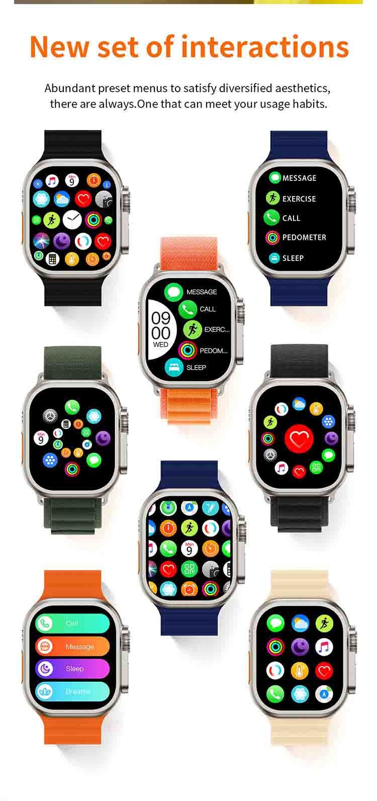 Z69 Ultra Android Compatible Smartwatch With Fall Detection Anti Static Requirements