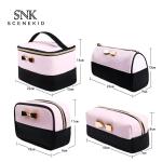 Woman PU Leather Travel Toiletry Bag For Daily Use