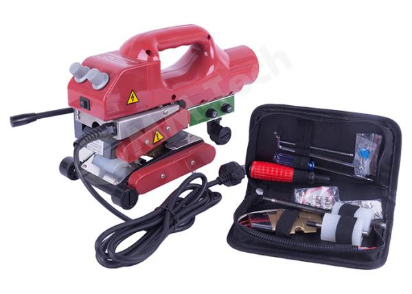 SWT-NS800 Hot Wedge Geomembrane Welding Machine For 0.2-1.5mm PP PE PVC In Red