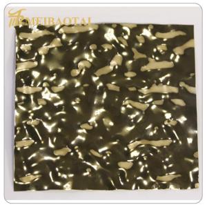 China Gold Mirror Stamped 304 201 Stainless Steel Metal Plate factory