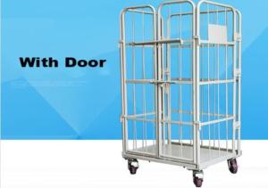 China ISO9001 ISO2015 SGS Warehouse Stackable Storage Cages With Shelves factory
