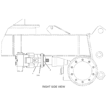 Caterpillar 2072168 Parts scheme MOTOR & MTG GP-TRAVEL