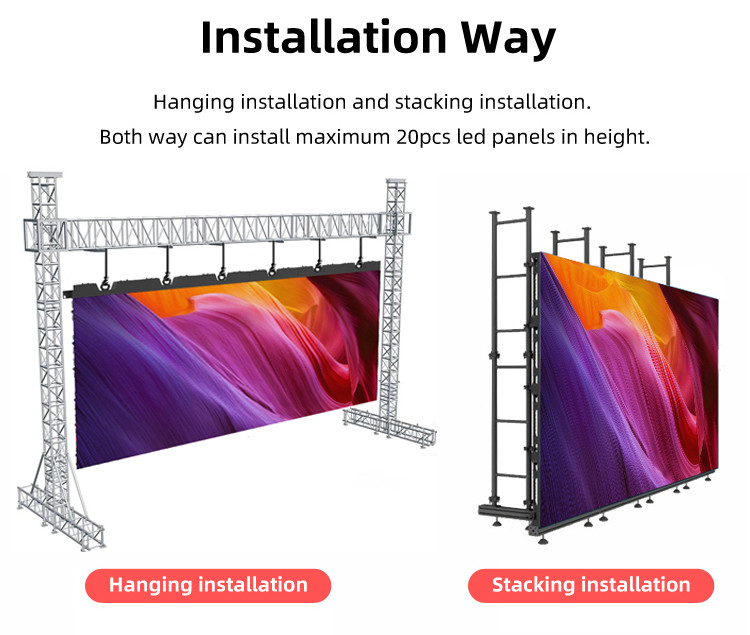 Hd P3.91 P4.81 Rental Led Display Smd 3840 Hz Refresh Rate