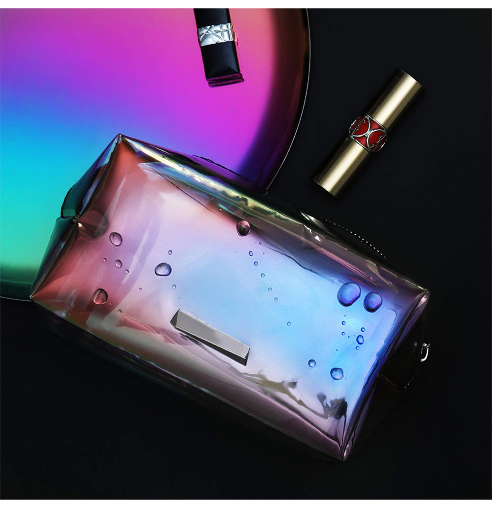 Women Handy Hologram TPU Make Up Bag Organizer